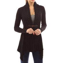 Fashion Medium Long Cashmere Cardigan Women Loose Long Sleeve Sweater Casual khaki Knitted Outwear