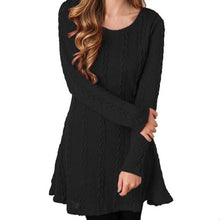 Feitong Womens Knitted Cotton Dress 2017 Women Autumn Winter Dress Warm Outwear Jumper Ladies Knitwear Long Sleeve Mini Dresses