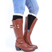 LASPERAL Brand Leg Warmers Knitted Socks Women Boot Cuffs Popsocket Ladies Knee Ankle Trim Toppers Socks Beenwarmers New Year