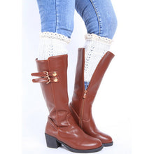 LASPERAL Brand Leg Warmers Knitted Socks Women Boot Cuffs Popsocket Ladies Knee Ankle Trim Toppers Socks Beenwarmers New Year