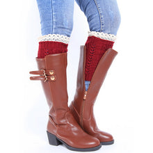 LASPERAL Brand Leg Warmers Knitted Socks Women Boot Cuffs Popsocket Ladies Knee Ankle Trim Toppers Socks Beenwarmers New Year