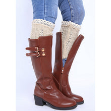 LASPERAL Brand Leg Warmers Knitted Socks Women Boot Cuffs Popsocket Ladies Knee Ankle Trim Toppers Socks Beenwarmers New Year