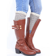 LASPERAL Brand Leg Warmers Knitted Socks Women Boot Cuffs Popsocket Ladies Knee Ankle Trim Toppers Socks Beenwarmers New Year